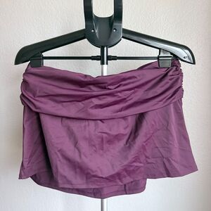 NWT Title Nine Paddle Board Swim Skirt Swim Bottom Rich Fig Purple Summer XL